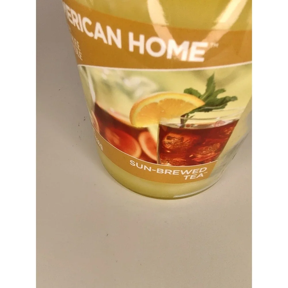 AMERICAN HOME YANKEE CANDLE Festive Classic Large Glass Jar 19 Oz SUN BREWED TEA